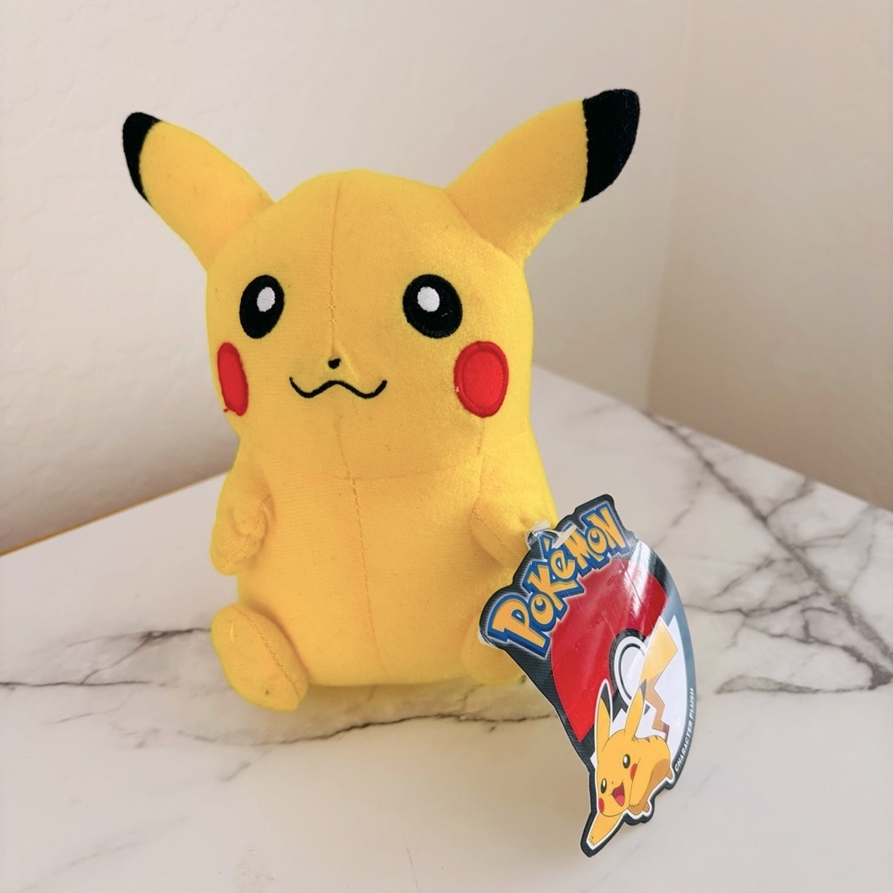 Pokemon Pikachu 6” Yellow Plush Toy‎